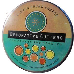 Williams-Sonoma Pastry and Cookie Cutters Set of 11 Round Shapes Vintage